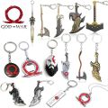 God of War Ragnarok Keychain Kratos Leviathan Axe Blades of Chaos Key Chain Pendant Keyring Gift.