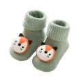 GC Infant Babies Anti-slip Floor Socks Newborn Cotton Cartoon Doll Warm Socks For 0-3 Years Old Boys Girls. 