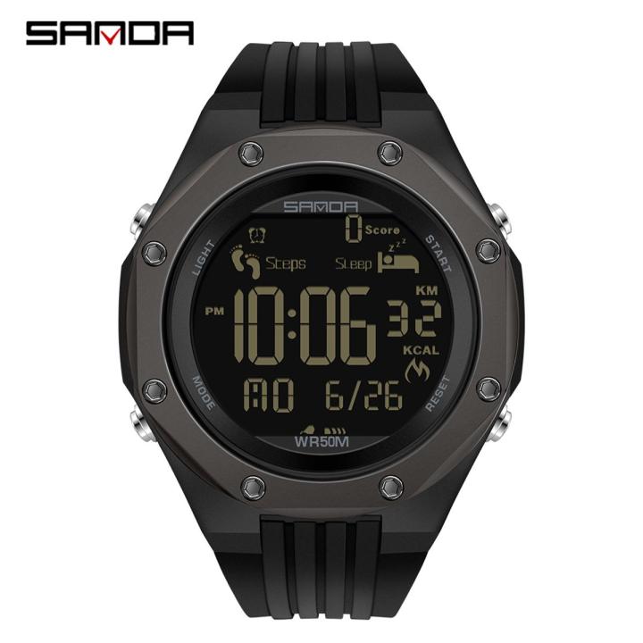 (New) Anda men' watche Port led digital waterproof pedometer writwatche 6117