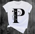 Alphabet tshirt for Men's express your style with trendy alphabet design//perfact for all occasion//jersey fabric. 