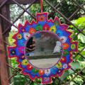 Round Shape Designing Wall Mirror. 