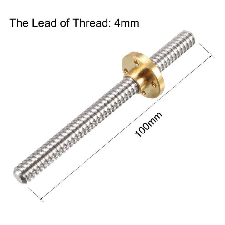 2Pcs%20with%20Brass%20Nut%20100mm%20Length%20T8%20Lead%20Screw%20Rod%208mm%20Dia%204%20Lead%20Stainless%20Steel%20Trapezoidal%20Rods%20Z-axis%20Upgrade%20Kit%20CNC%203D%20Printer%20-%20Image%209
