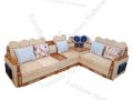 Khamba l Corner Sofa set-SA-4161, Solid CTG Segun with 5 cusfion. 