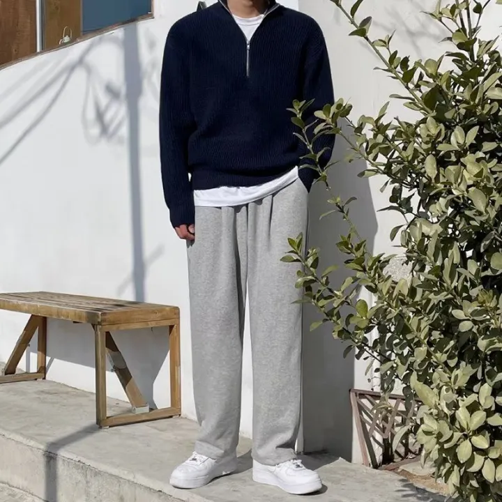 Autumn%20Winter%20Stand-up%20Collar%20Half-zip%20Sweater%20Men's%20Handsome%20Loose%20Casual%20High%20Street%20Sweaters%20Men%20Pullovers%20Male%20Clothes%20-%20Image%206