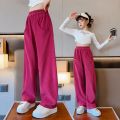 Girls Pants Spring Autumn Korean Style Cotton Boy Girl Loose Pants Cargo Pants Children's Casual Sports Pants 5-14Y.
