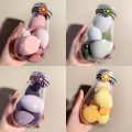 6pcs Beauty Blender Sponge Makeup Puff Set With Bottle, Makeup Sponge Blending Puff Flawless Powder Smooth Beauty Sponge Floral Jar puff Set - Beauty Blender. 