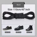 1 Pair Round Waxed Shoelaces For Shoes & Boots. 