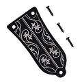 Guitar Truss Rod Cover GR34 Truss Rod Shape Case for Electric Guitar Les Paul Epiphone (Black).