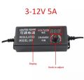 775 Motor Universal Adjustable Electricity Charger AC to DC Adapter 3V-12V 5A. 