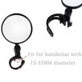 Bicycle Mirror Adjustable plastic Bike/Bicycle Rear View Mirror for Handlebar - 1 Pair. 