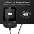 RUIZU X50 X52 Sport Bluetooth MP3 Player 8gb Clip Mini with Screen Support FM,Recording,E-Book,Clock,Pedometer music player. 