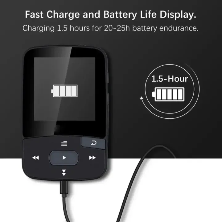 RUIZU%20X50%20X52%20Sport%20Bluetooth%20MP3%20Player%208gb%20Clip%20Mini%20with%20Screen%20Support%20FM,Recording,E-Book,Clock,Pedometer%20music%20player%20-%20Image%206