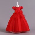 Girls Party Dresses 4 Colors 110cm-160cm Baby Dress Long Skirt Children Vestidos Wedding Birthday Peformance Ball Gown.