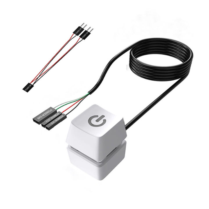 Led Button On Computer PC Power Button 6 Ft 7 Led Effect | Daraz.com.bd