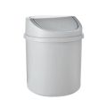 【hot】 Tiny Garbage Can Mini Trash Can Reusable Space Saving PP Plastic Cylindrical For Desktop.