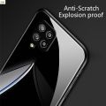 Samsung Galaxy A12 - (100% Premium Quality) DESIGNED IN HONG KONG Scratchproof Tempered Glass Case Back Cover Casing ... 