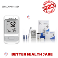 Bionime 700s/Sb Blood Glucometer with 10 Test Strips - White Taiwan. 