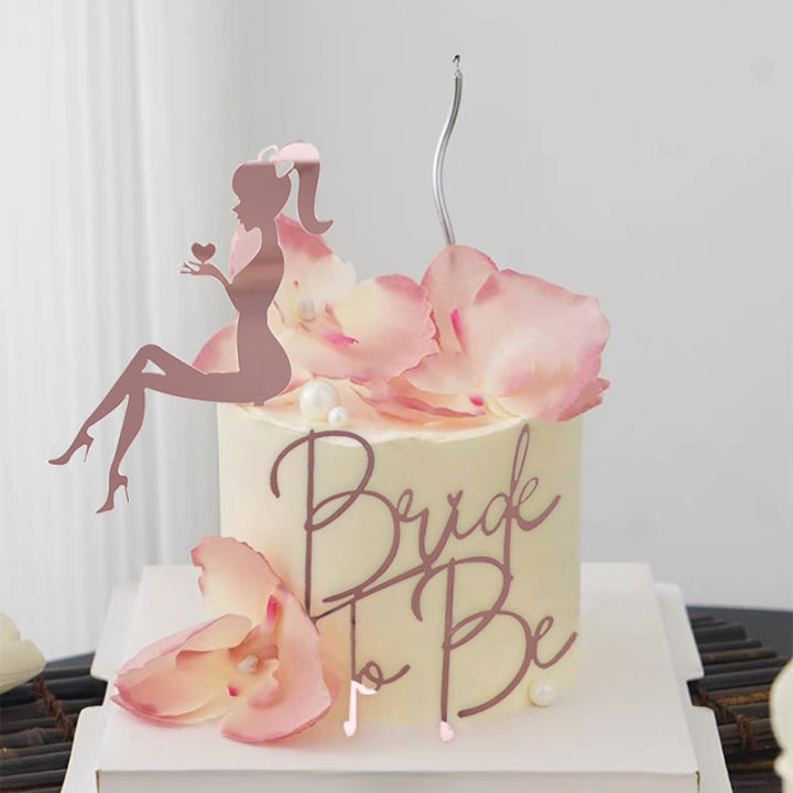 2pcs%20Design%20Bride%20To%20Be%20Cake%20Topper%20Rose%20Gold%20Acrylic%20Cake%20Topper%20Girl%20Bachelor%20Wedding%20Bridal%20Engaged%20Dessert%20Baking%20Decoration%20Maoxia%20Maoxia%20-%20Image%203