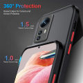 Camera Shockproof Matte Case For Xiaomi Redmi Note 12S Redmy Readme Note12 Pro Nota 12 S 12Pro 4G Protection Bumper Cover Fundas. 