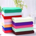 5Pcs Microfibre Cleaning Cloth Towel Car Valeting Polishing Wash Towel Duster Face/Hand Towel Kitchen Random Color.
