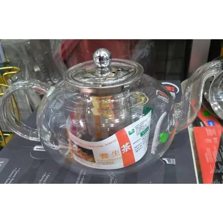 Heat Resistant Glass Teaset Flower Tea Pot Puer Kettle Coffee Teapot 800ml