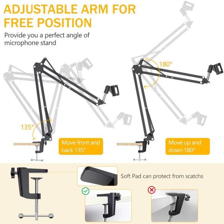 Professional%20Microphone%20Stand%20Suspension%20Scissor%20Arm%20with%20Holder%20For%20Dynamic%20and%20Condenser%20Microphone%20(Black)%20-%20Image%207