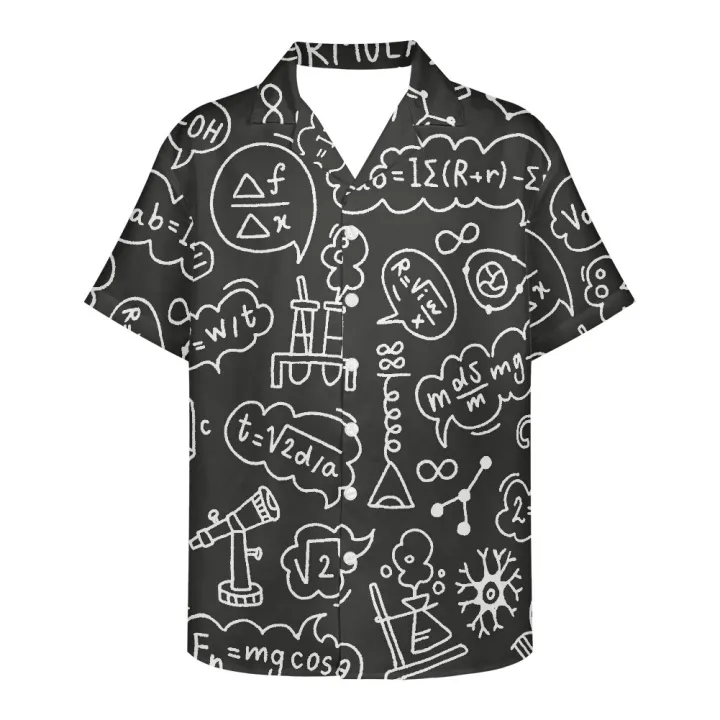 Scientific%20Formula%20Blackboard%20Pattern%20Prints%20Brainiac%20Men%20Summer%20Breathable%20Hawaiian%20Shirt%20Camisa%20Masculina%20Avocado%20Casual%20Male%20-%20Image%204