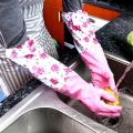 Kitchen Gloves Non-Slip Long Cuff Cleaning Gloves Latex Gloves For Household Cleaning Gloves Waterproof Hand Protection. 