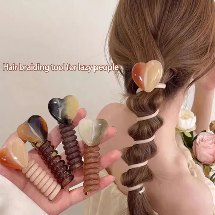 1/4Pcs%20Fashion%20Ponytail%20Elastic%20Hair%20Band%20Simple%20Telephone%20Wire%20Hair%20Accessories%20SUPER%20BABY%20-%20Image%202