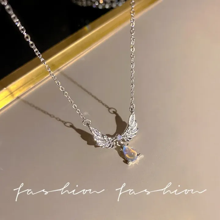 Y2K%20Crystal%20Bow%20Angel%20Wings%20Heart%20Pendant%20Necklace%20For%20Women%20Sweet%20Cool%20Girl%20Clavicle%20Chain%20Trendy%20Aesthetic%20Jewelry%20Accessories%20-%20Image%205