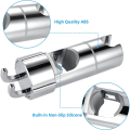 Hand Shower Holder Adjustable Shower Holder 360° Rotatable Shower Holder with 2 Hooks Fit for Bathroom.