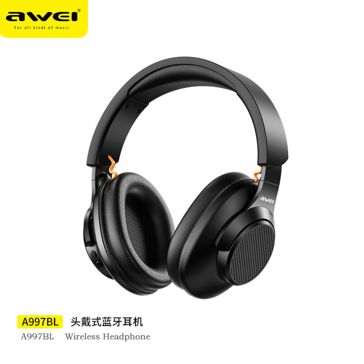 Awei A997BL Bluetooth 5.3 15 Hours Playtime Stereo Wireless Headphone