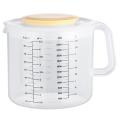 Plastic Ounce Measuring Cups and Mixing Pitcher for Baking with Lid Liquid Measuring Jugs/Jar in Ml with Splash Guard. 