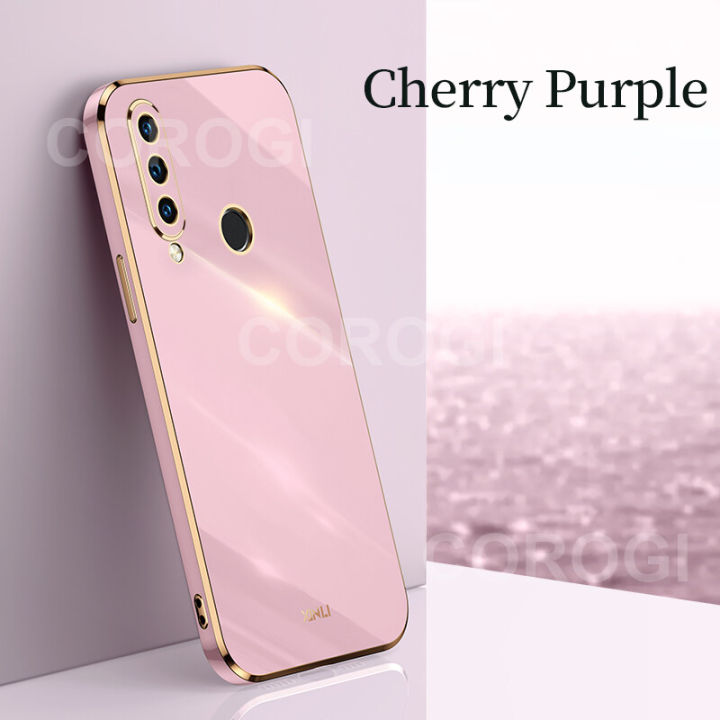 COROGI for Huawei Honor 10i Back Cover Luxury 6D Plating Soft Case Camera Lens Protection Square Frame Silicone Glossy Shockproof Mobile Phone Cases