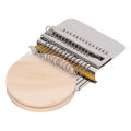 Darning Mini Loom Machine, Fun Knitting Experience Hand Eye Coordination 14 Hooks Small Weaving Loom Kit for Making Hats. 