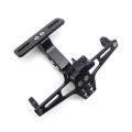 CNC Frame Motorcycle License Number Plate Holder Bracket With Led Adjustable Multicolor. 