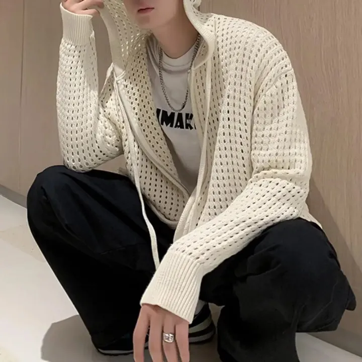 Men%20Sweater%20Long%20Sleeve%20Zipper%20Closure%20Solid%20Hollow-out%20Super%20Soft%20Men%20Hooded%20Sweater%20Coat%20Autumn%20Cardigan%20Gift%20for%20Student%20-%20Image%205