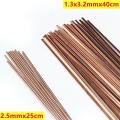 10Pcs Brass Welding Rod Phosphorus Copper Electrode Welding Wire Soldering Rod Bronze Refrigerator Weld No Need Solder Powder. 