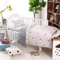 3Pcs Baby Bedding Set For Newborns Children kid Cotton Baby Cot Crib bed Set Quilt Duvet Pillowcase mattress Bed Sheet Bedspread.