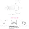 Home Cabinet Kids Child Lock Fridge Door Lock Baby Safety Freezer Lock Refrigerator Catch.