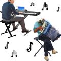 Keyboard Bench Piano Bench X-Style Foldable Piano Stool Chair. 