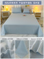A524 Bed Sheet Single Piece Non-Cotton Summer Student Dormitory Single 1.5m Washed Cotton Thickened Quilt Sheet Kang Sheet. 