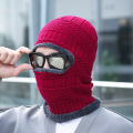Sunnyheart Men Face Cover Full Face Warm Knitting Cap Scarf Face Cover.