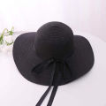 Custom Name Floppy Hats with Black Ribbon Honeymoon Beach Hat Personalized Summer Party Wide Brim Sun Hat Bachelorette Gift.