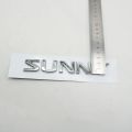 1pcs ABS SUNNY Logo Car Letter Rear Trunk Decals Emblem Badge Sticker.
