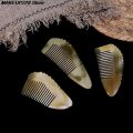 【Daily Necessities For Anyone Store】Natural Ox Horn Anti-Static Hair Comb With Handle for Salon Styling Hair Styling.