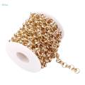 Round Link Chain 8mm Width Aluminum with Spool Roll for Jewelry Making DIY Accessories. 