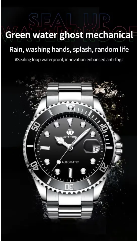 41MM NH35 Men Automatic Mechanical Watch Waterproof Luminous Diving Watch Original Luxury Brand Stainless Steel Case Watch