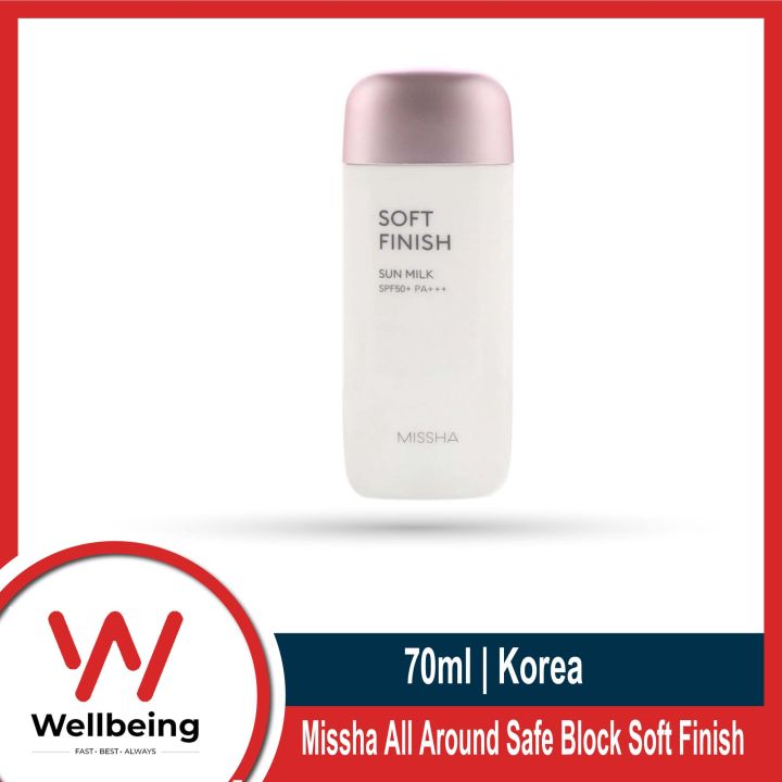 Missha All Around Safe Block Soft Finish Sun Milk SPF50+ Or PA+++
