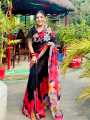 New Exclusive Design Black Color Chandini Soft Silk Digital Print Saree for women.